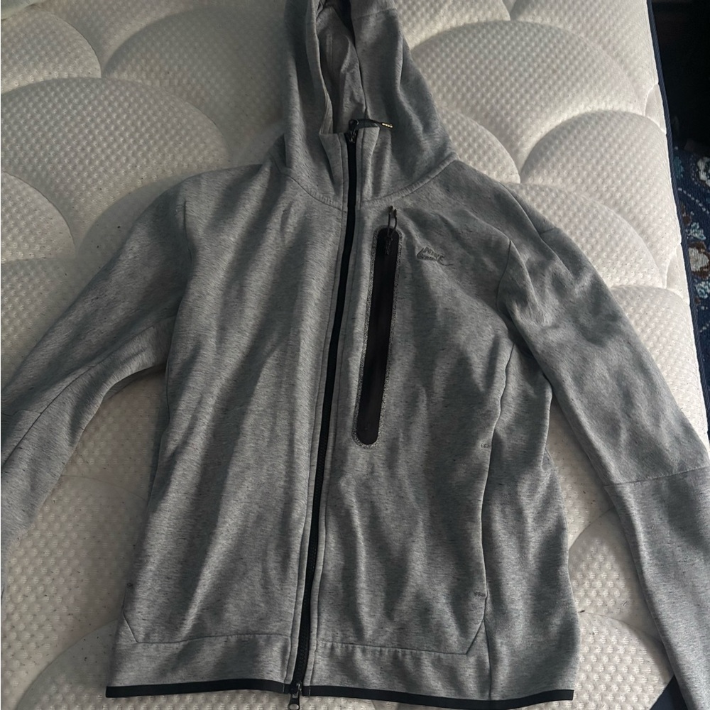 Gray Zip-Up Hoodie